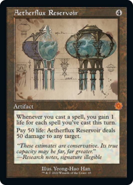 Aetherflux Reservoir (Schematic) [The Brothers' War Retro Artifacts]