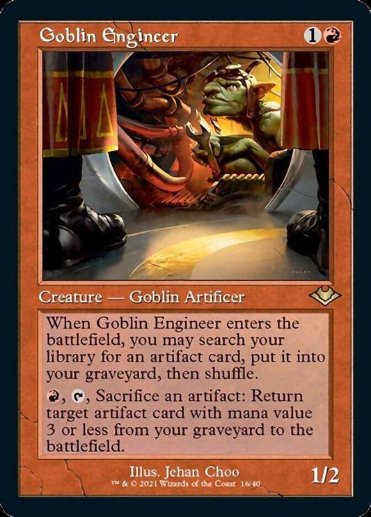 Goblin Engineer (Retro Etched Foil) [Modern Horizons 2]