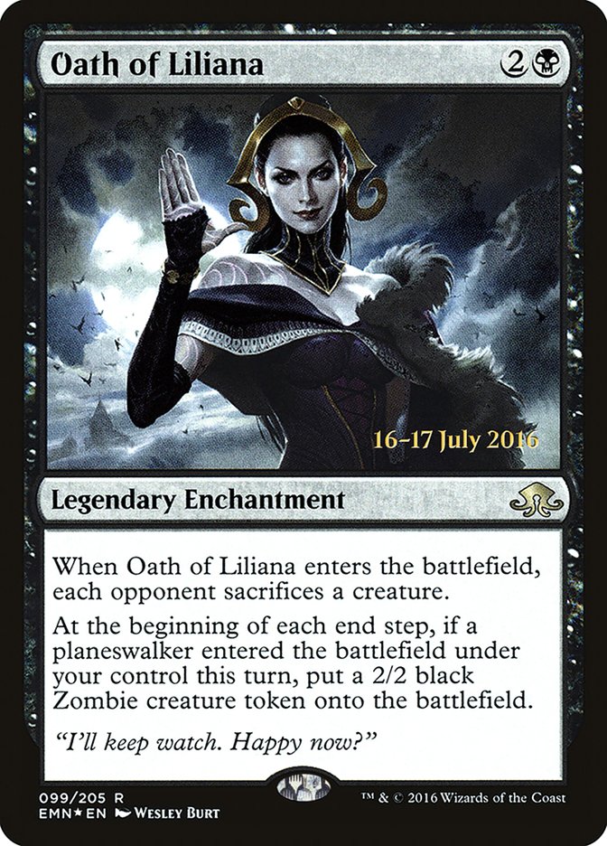 Oath of Liliana  [Eldritch Moon Prerelease Promos]
