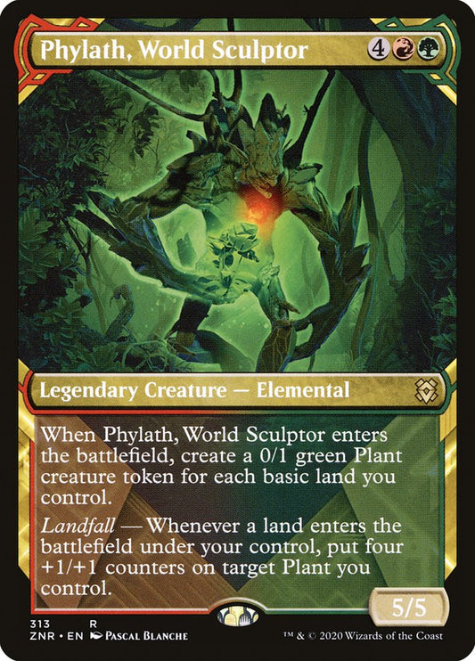 Phylath, World Sculptor (Showcase) [Zendikar Rising Extended Art]
