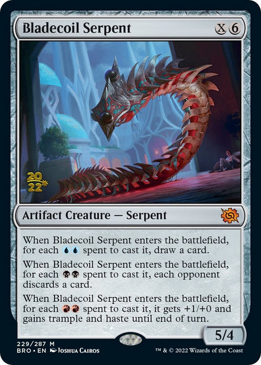 Bladecoil Serpent [The Brothers' War: Prerelease Promos]