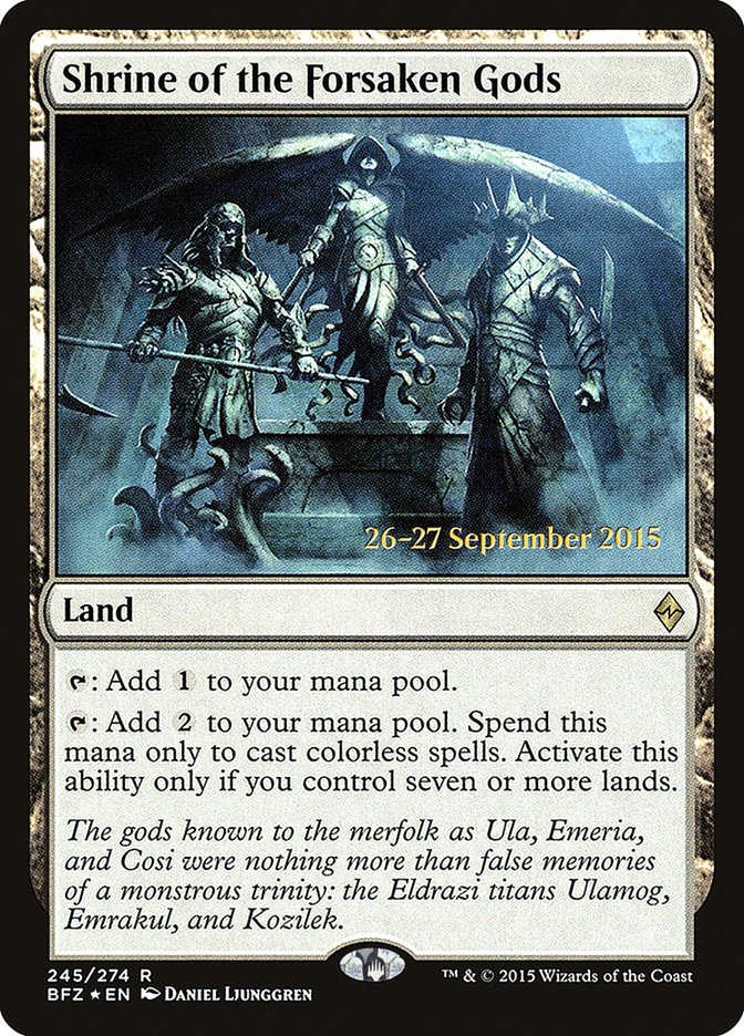 Shrine of the Forsaken Gods  [Battle for Zendikar Prerelease Promos]