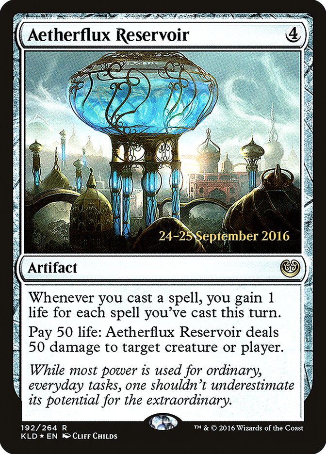 Aetherflux Reservoir  [Kaladesh Prerelease Promos]