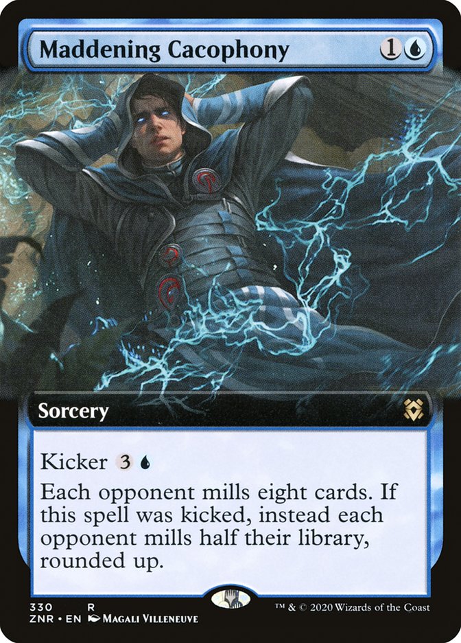 Maddening Cacophony (Extended) [Zendikar Rising Extended Art]