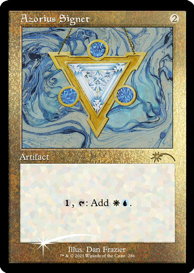 Azorius Signet (Retro) (Etched Foil) [Secret Lair Drop Series]