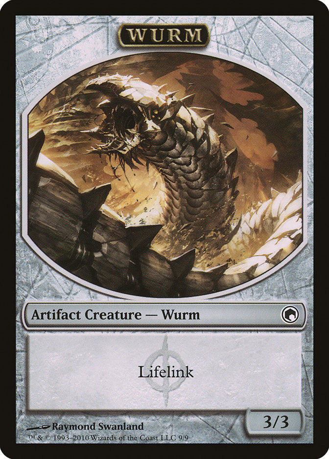 Wurm (Lifelink) [Scars of Mirrodin Tokens]