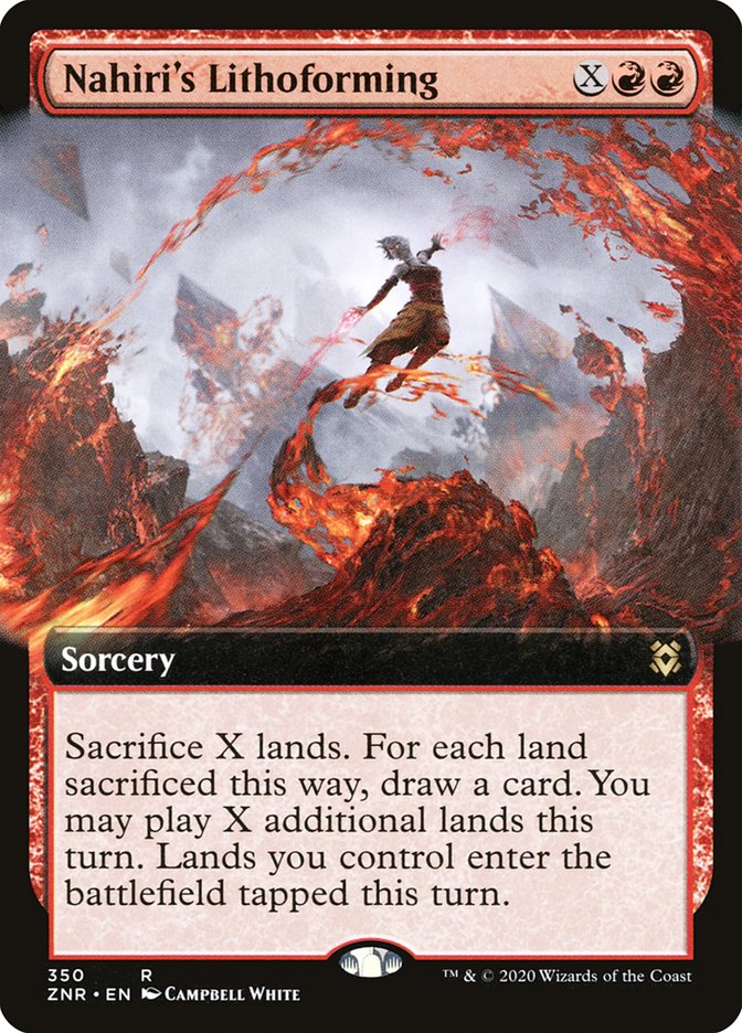 Nahiri's Lithoforming (Extended) [Zendikar Rising Extended Art]