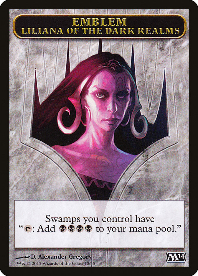 Liliana of the Dark Realms Emblem [Magic 2014 Tokens] – Mind Games Burnie