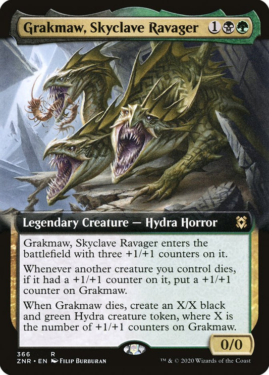 Grakmaw, Skyclave Ravager (Extended) [Zendikar Rising Extended Art]