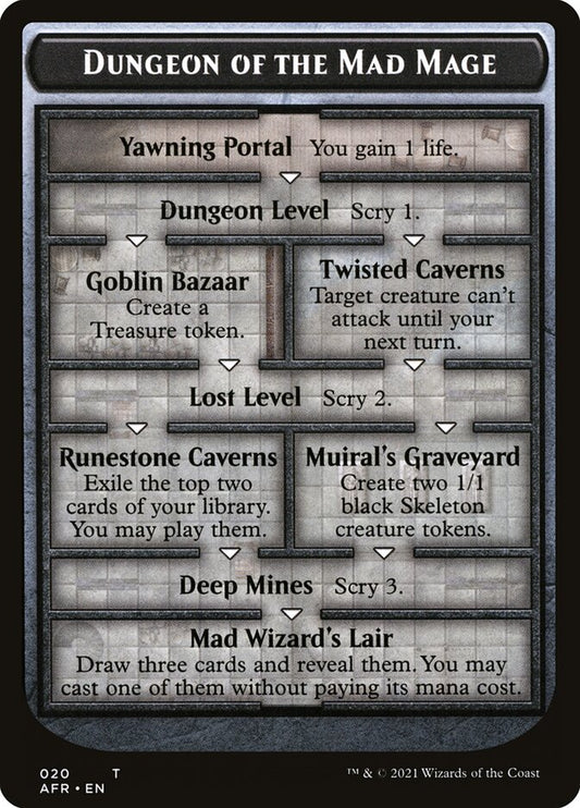 Dungeon of the Mad Mage // Tomb of Annihilation Double-sided Token [Dungeons & Dragons: Adventures in the Forgotten Realms Tokens]
