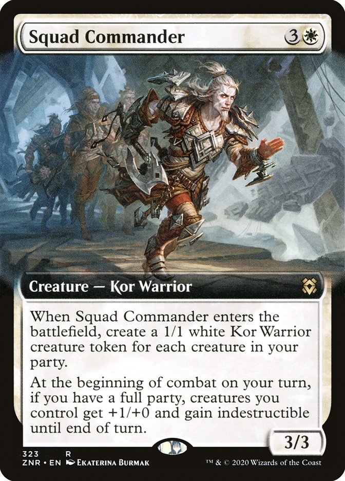 Squad Commander (Extended) [Zendikar Rising Extended Art]