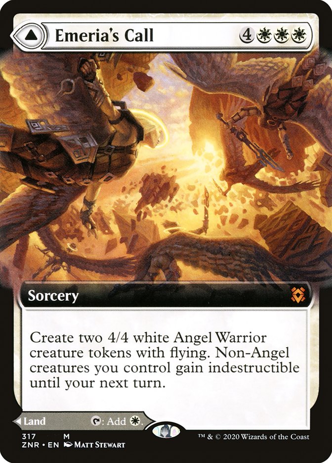 Emeria's Call // Emeria, Shattered Skyclave (Extended) [Zendikar Rising Extended Art]