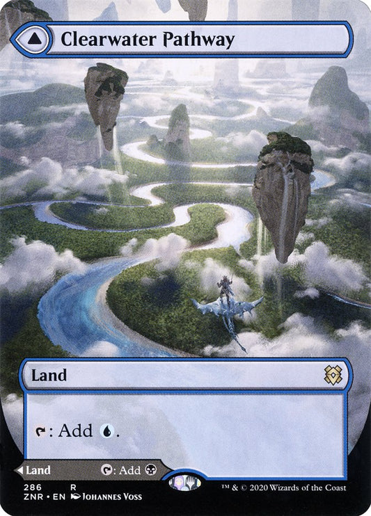Clearwater Pathway // Murkwater Pathway (Extended) [Zendikar Rising Extended Art]