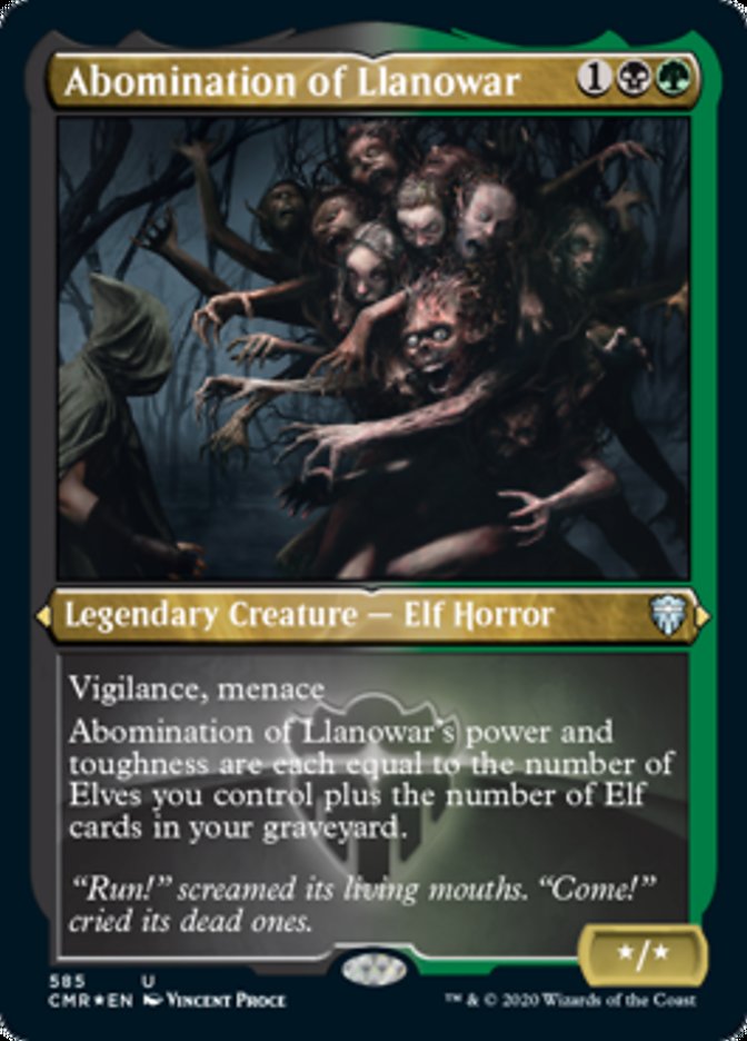 Abomination of Llanowar [Commander Legends Etched]