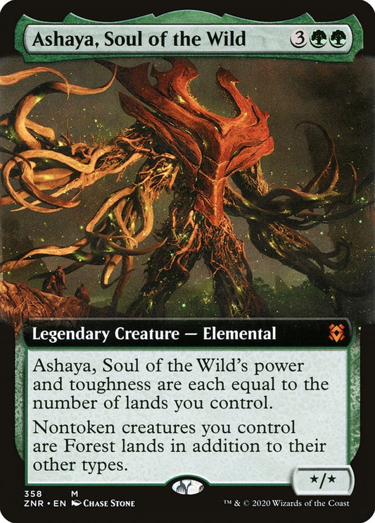 Ashaya, Soul of the Wild (Extended) [Zendikar Rising Extended Art]