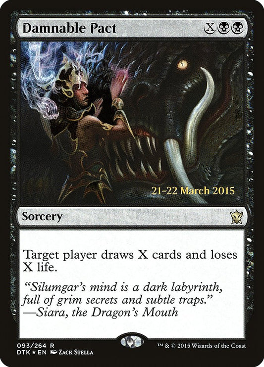 Damnable Pact  [Dragons of Tarkir Prerelease Promos]