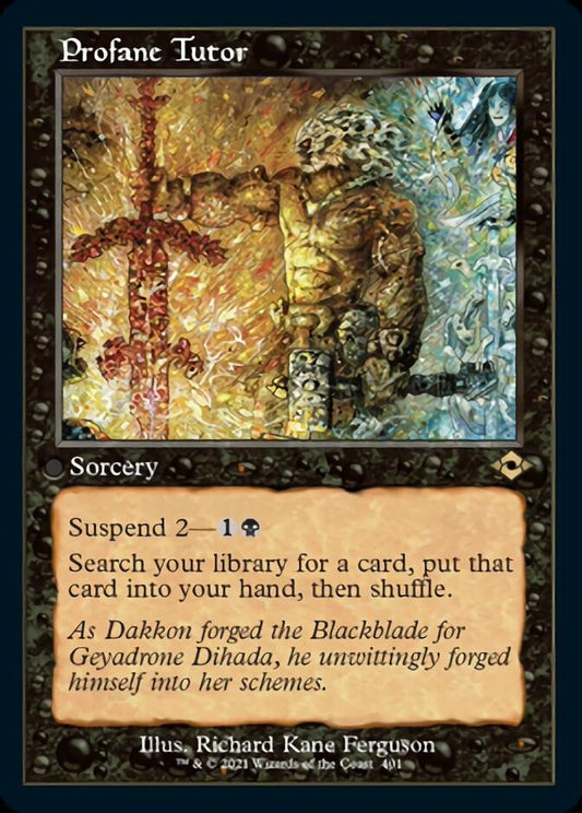 Profane Tutor (Retro Etched Foil) [Modern Horizons 2]