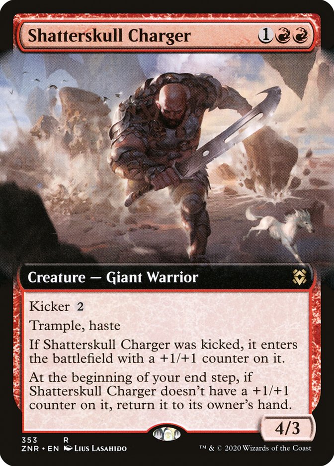 Shatterskull Charger (Extended) [Zendikar Rising Extended Art]