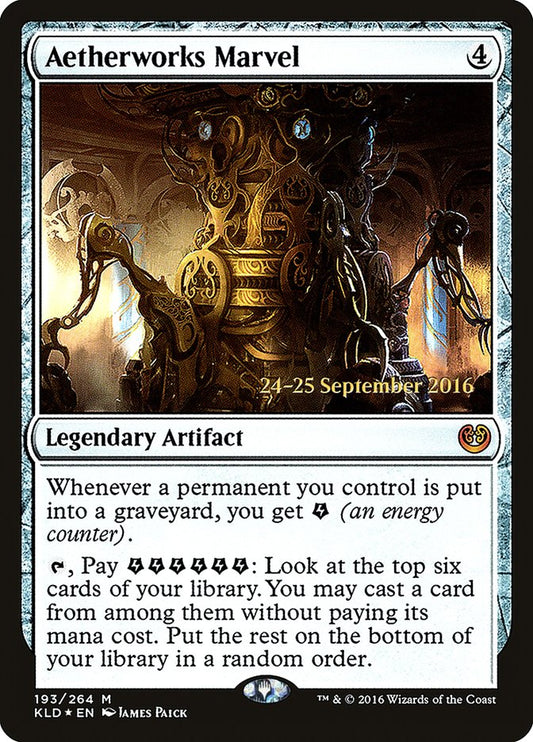 Aetherworks Marvel  [Kaladesh Prerelease Promos]
