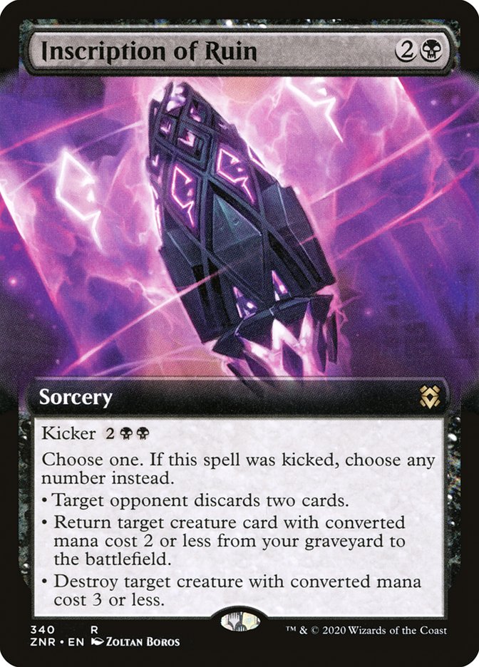 Inscription of Ruin (Extended) [Zendikar Rising Extended Art]